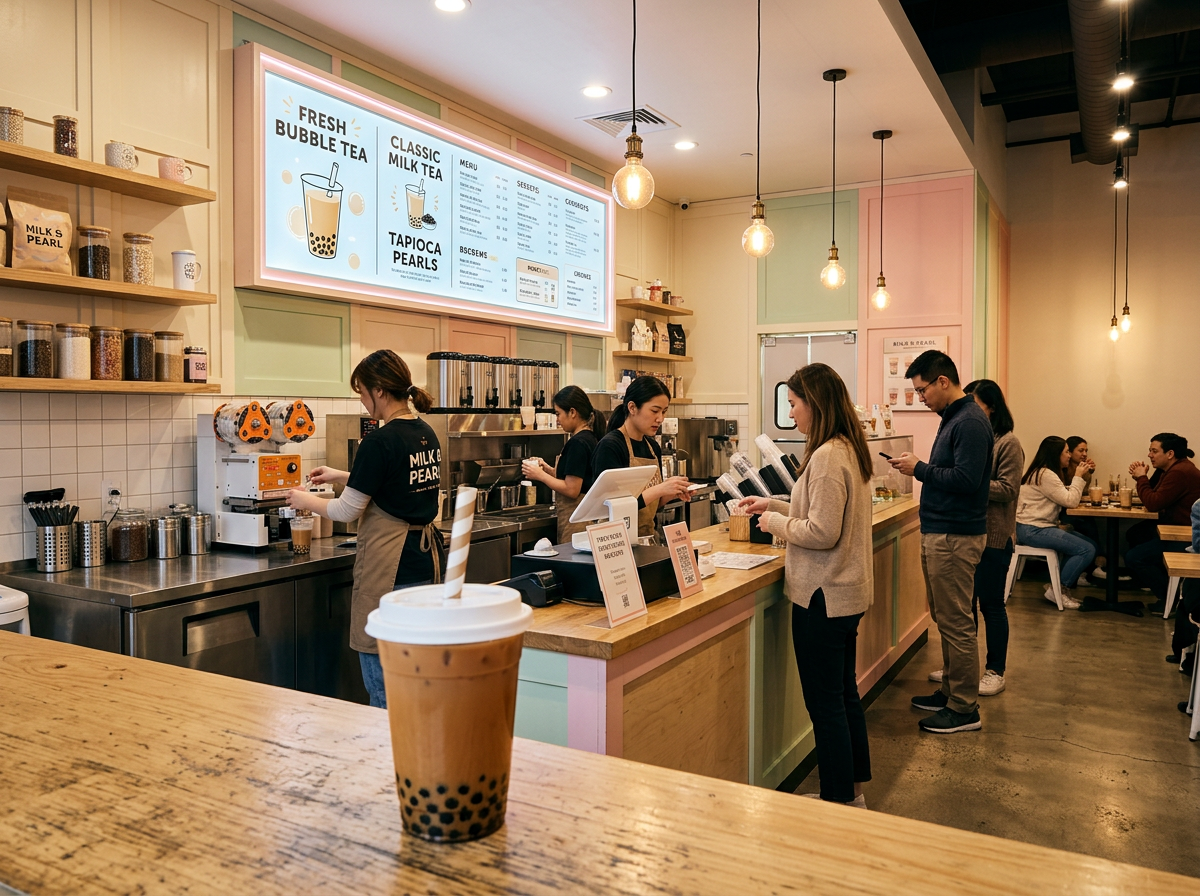 Disposable Boba Cup for Milk Tea Shop Takeaway