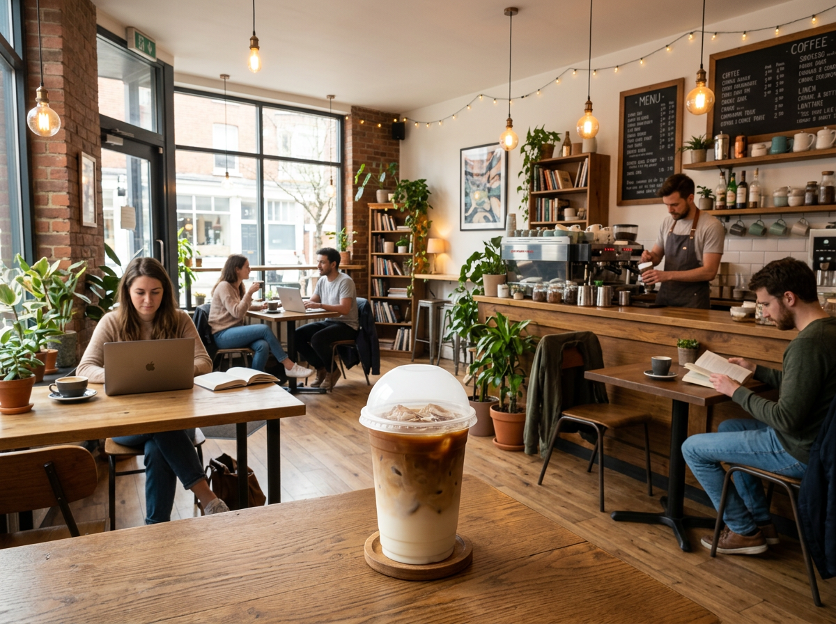 Plastic Bubble Tea Cup for Café & Coffee Shop