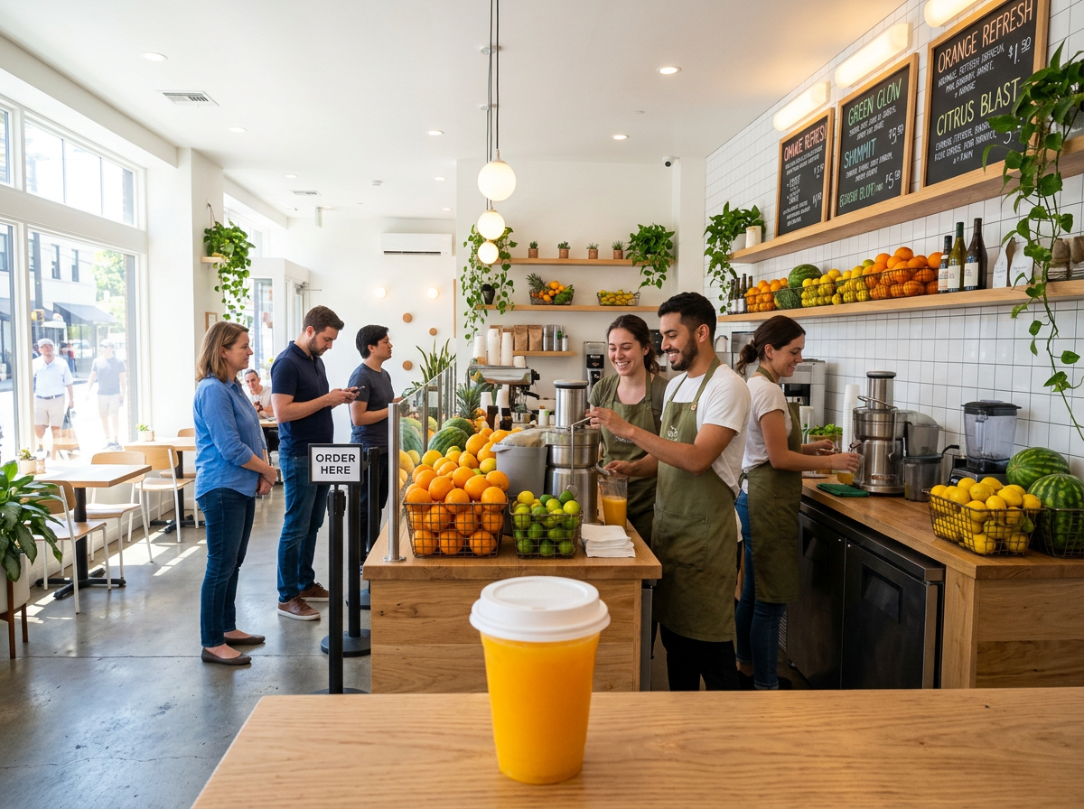 Disposable Cups for Fruit Tea & Juice Bar